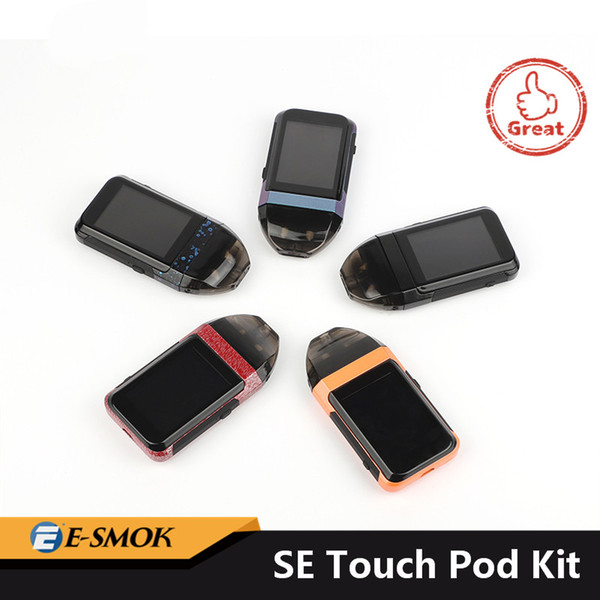 Original Syiko SE Touch Pod Kit Touch Screen vape 2ml mesh cotton coil vape cartridge 650ml Refillable vape pod with custom packaging