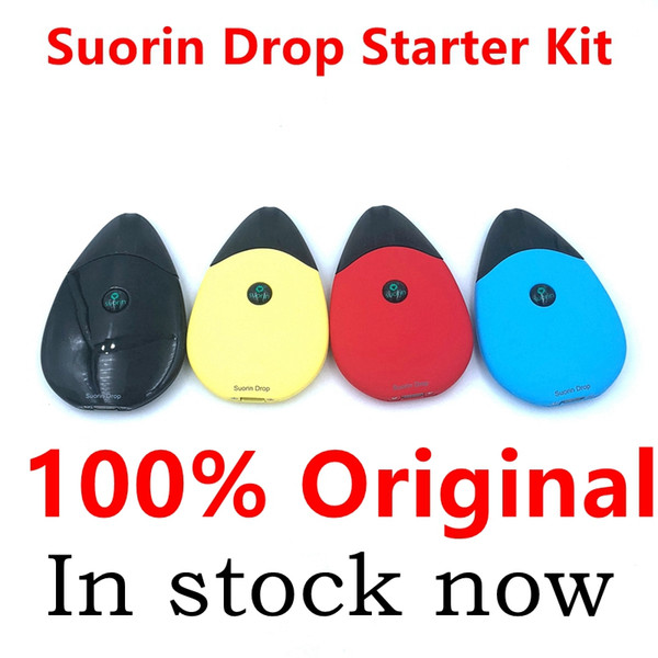 100% Original Suorin Drop Starter Kit All-in-one Style Vaping Kit Consisting of 2ml Cartridge and 310mAh Battery