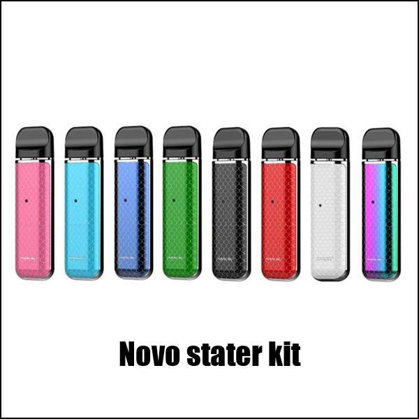 Novo Vape Pod Starter Kits Built-in 450mAh Battery 2ml Cartridges Tank Portable Vapes Pen Electronic Cigarettes DHL Free