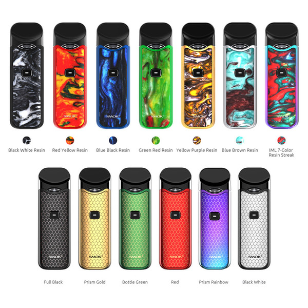 Original Smok Nord Resin Version Kit 1100mAh Battery 3ml Pods Vape Cartridges Pod System Kits