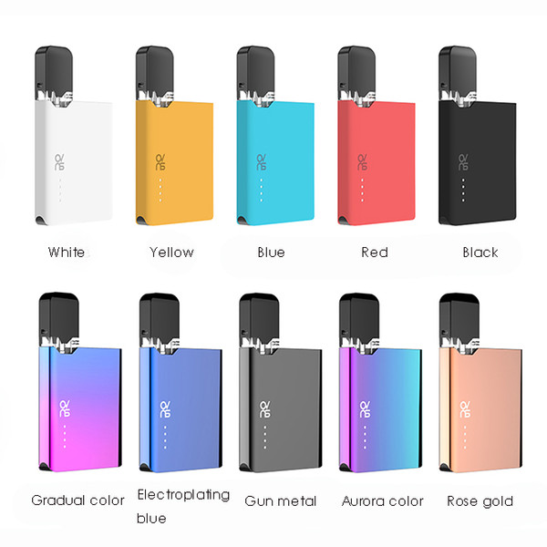 Original OVNS JC01 Kit E Cigarette Pod Kit 400mAh Flat Box Mod Vaporizer With Thick Oil Pod and E Liquid Cartridge JC 01