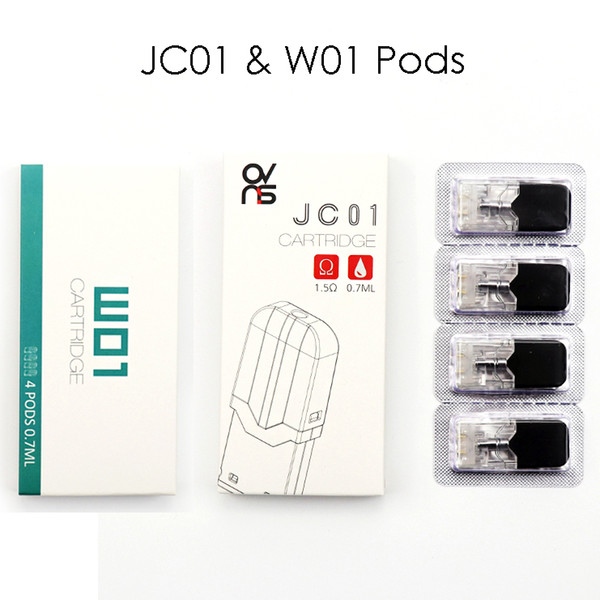 Original OVNS JC01 W01 Cartridges E Cigarette Cartridges Pods for OVNS JC01 Pod Vape Kit 0.7ml Universal for J Pen Empty Atomizer