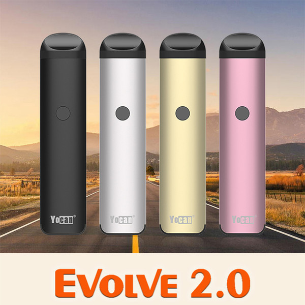 100% Original Yocan Evolve 2.0 Starter WAX Kit Preheat VV Battery Variable Voltage with Magnetic Connection 3 in 1 Vaporizer Vape Cartridge