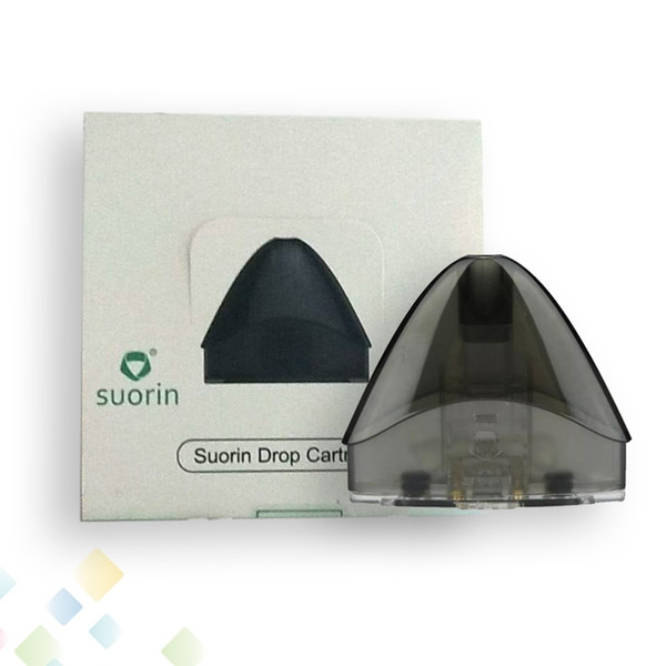 Authentic Suorin Drop Cartridge Pods 2ml Refillable Drop Pod Replacement Coil Head For Vape Suorin Drop Kit DHL free