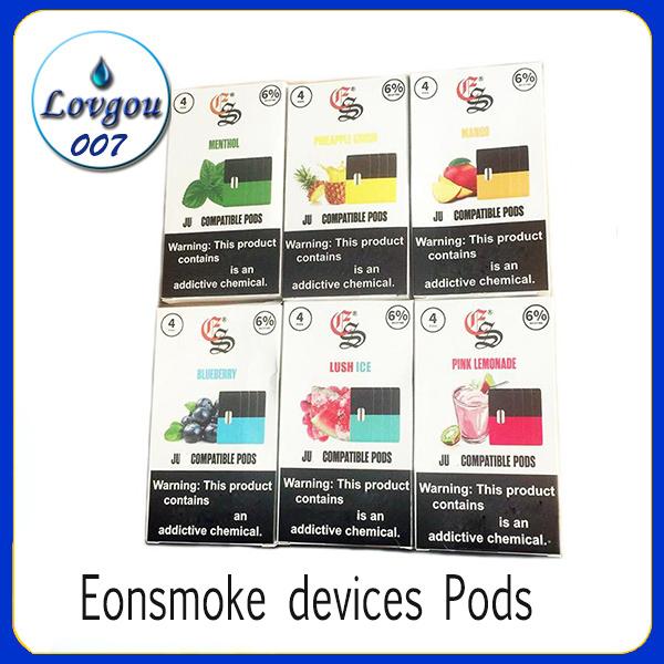 Top quality Eonsmoke Pods device Pods Cartridges 6 Flavors Mango Pink lemonade blueberry eon device pods For Vaporizer Vape Cartridges