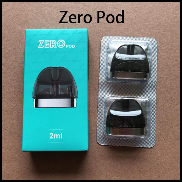 Newest Vaporesso Zero Pod Cartridge 2ml 2pcs pack Main PCTG Material for Zero Starter Kit E Cigarette Pod Spare Part Shipping Free 0266264