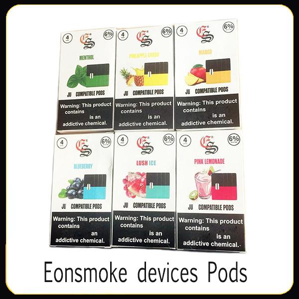 Top quality Eonsmoke Pods device Pods Cartridges 6 Flavors Mango Pink lemonade blueberry eon device pods For Vaporizer Vape Cartridges