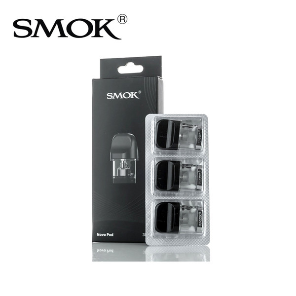 SMOK Novo Cartridge 1.2ohm 1.5ohm Replacment Pod 2ml Capacity Air-Driven System For Smoktech Novo Kit 100% Original