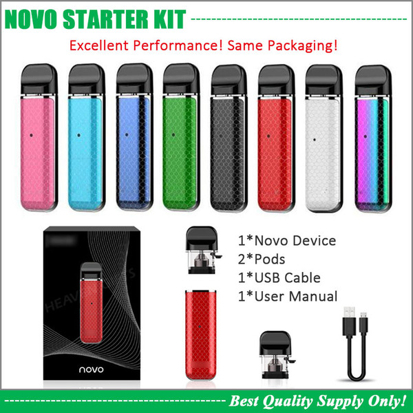 NOVO Pods Vape Starter Kit With 450mAh Intelligent Battery 2.0ML Empty Cartridge Portable Vaporizer 100% Excellent Performance