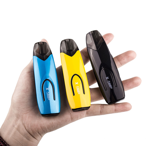 Original Kamry X Kit 650mAh Battery 2ml capacity pods Cartridge 1.4ohm Coil Arc-Shaped Body Airflow control E-cigarette pod vape