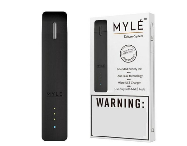 myle pod smoking device battery kit 240mah auto puff smoking vape pen electronic cigarette pod mod e cig kit buttonless oil smoking set