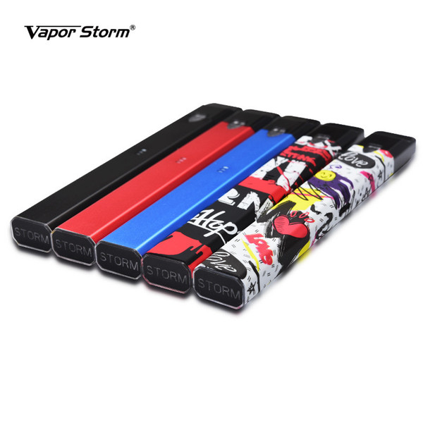 Vapor Storm Stalker Vape Pen kits Portable 1.8ml Pods Cartridge 400mAh Graffiti Rechargeable Battery Ecig Stock Offer DHL Free