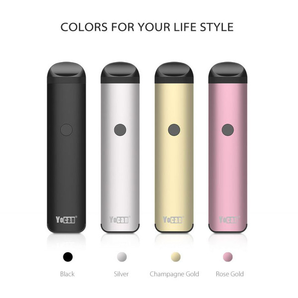 Authentic Yocan Evolve 2.0 Pod Kit 3 in 1 Pods Cartridge 4 Colors Wax Vaporizer Pen 650mah Preheating Battery