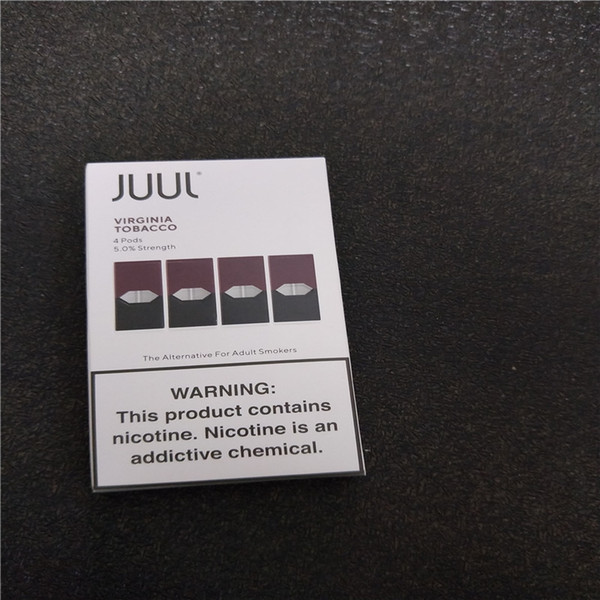 2020 NEW Juul Pods JUUL cartridge for juul device 4 pods 1 pack hot flavors mango Cool Mint cucumber fruit free ship