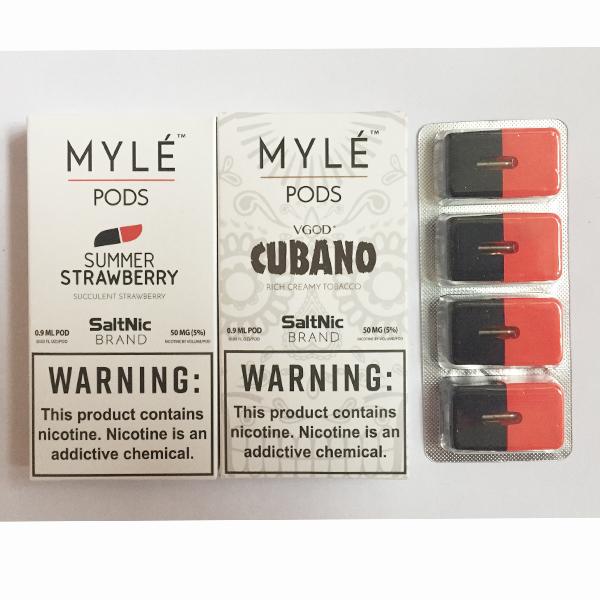 2019 Myle Pods Disposable Cartridge For Myle Vape Starter Kit Battery Device Compatible Pods Cartridges Five Flavors100% High Quality DHL