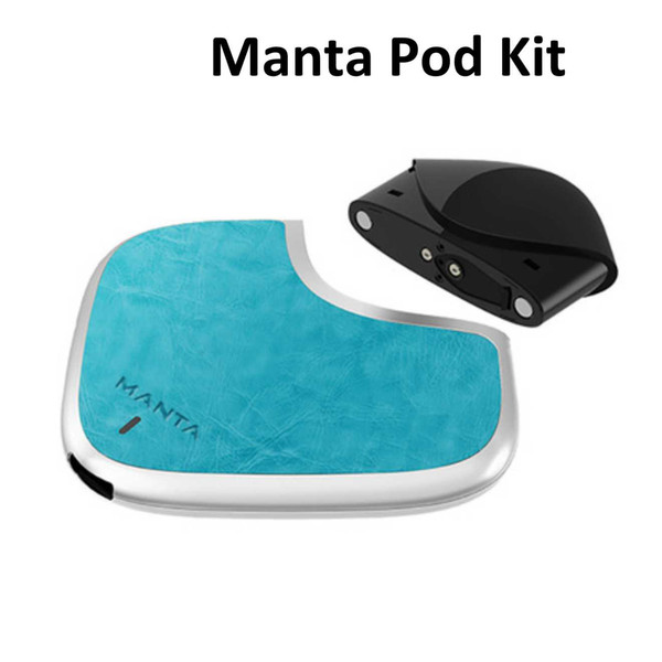 Original Manta Pod System Kit 450mAh Battrey 1ml Cartridges Vaporizer Vapes Kit Portable Mini Flat e cigarette Kits Biscuit Design