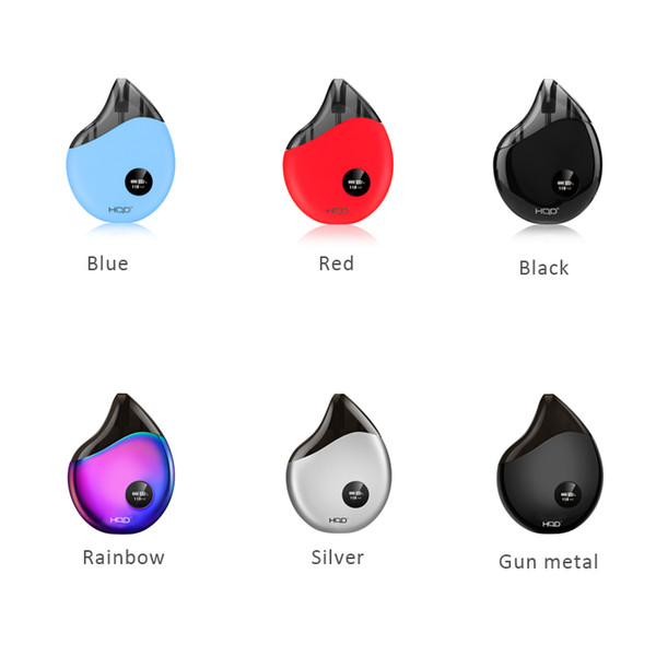 Authentic HQD Comma Pod With screen display 2ml Starter Kit small vape pod 380mAh portable e-cig empty cartridge FREE SHIPPING