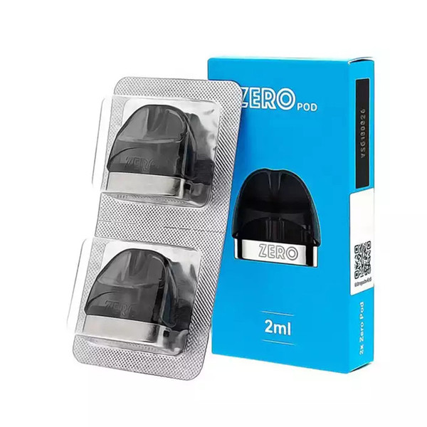 Original Vaporesso 2ml Zero Pod Cartridge 2pcs Pack Main PCTG Material 1.0ohm ccell Coil For Zero Starter Kit Pod device E cigarettes Part