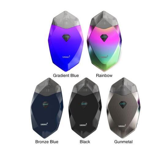 Authentic Smoant KARAT Pod System Kit Built-in 370mAh Battery 2ml Innovative Quartz Coil Pod Diamond Cut Design Vape Pen