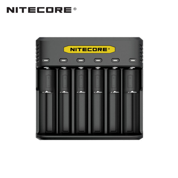 Nitecore Q6 6 Slots Quick Charger for Li-ion/IMR Battery 2A Fast Universal Charger Upgrade for IMR Batterie 18650 26650 electronic cigarette