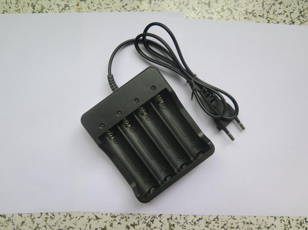 Lithium battery black charger line 4 charging slot 18650 26650 rechargeable battery charger line factory direct charger line 4.2V 3.7V charg