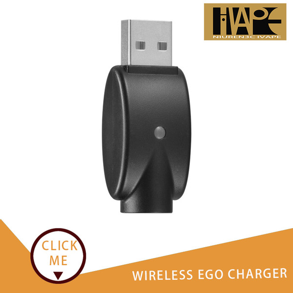 Portabl Wireless Ego Charger USB Charger Adapter Battery Charger Black Cable Line For All Ego 510 E- Cigarette Factory supply best price