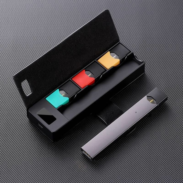 100% original vapor e cigarette power bank for juul 1200mah juul charger case intput voltage 3.2v-4.2v 3 colors