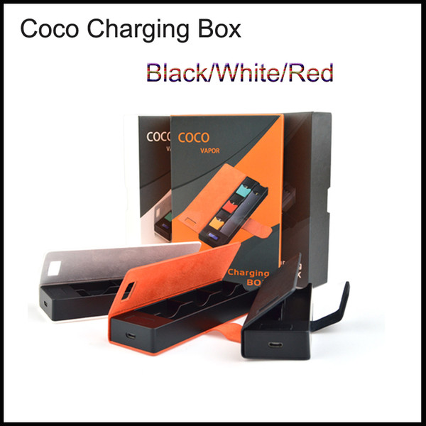 COCO SMOKING Vapor Coco Charging Box With LCD Charging Indicator 1200mAh Charger Bag For Ju v2 v3 Vapor Pods Cartridge