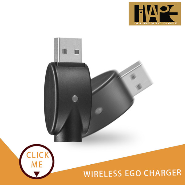 Ego Wireless Charger Portabl USB Charger Adapter Battery Charger Black Cable Line For All Ego 510 E- Cigarette Factory Wholesale price