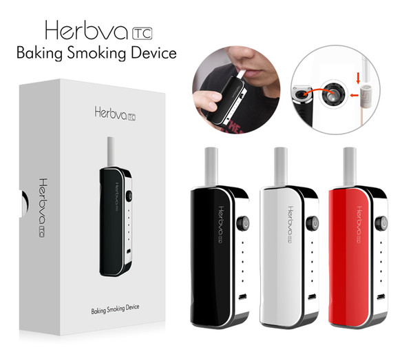 100% Original Airis Herbva Airis Herbva TC Starter Kits 1200mAh Battery Ecig Baking Device Smoking Portable Kit With Ceramic Pot Heating