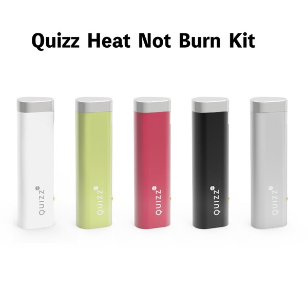 Original Quizz ET Kit Heat not Burn Kit Vaporizer 650mAh Battery Micro USB Charger 15.5*23.8*84.3mm cover design Aluminium Alloy