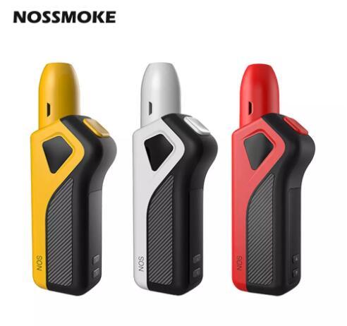 Authentic NOSSMOKE NOS Premium Heating Device 1100mAh Compact size with Ergonomic Design E cig Starter Kit