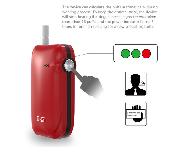 wholesale IBuddy I1 Heating Kit E-cig with First Pin-style cigarette electronic kit Built in 1800mAh Battery integrated