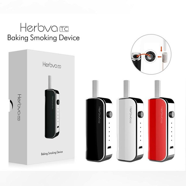 Authentic Airistech Herbva TC Kit Dry Herb Vaporizer 1200mAh Battery E-cig Baking Device Smoking Portable HBN Kit With Ceramic Coil