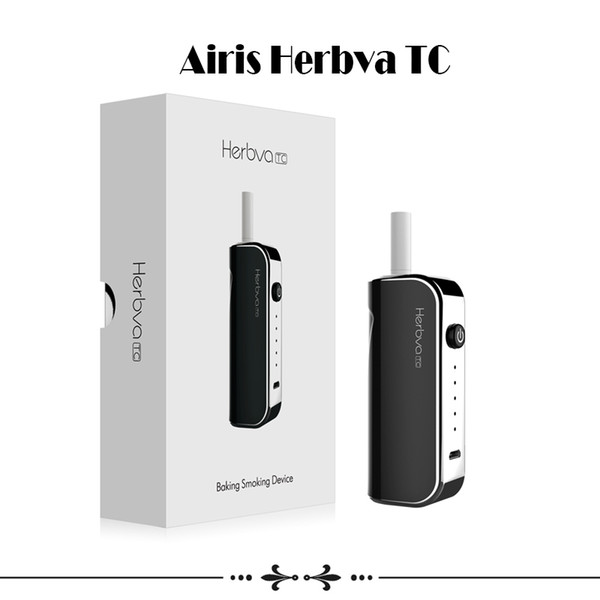 Airis Herbva TC Starter Kits Dry Herb Vaporizer 1200mAh Battery Ecig Baking Device Smoking Portable Kit With Ceramic Coil 100% Original