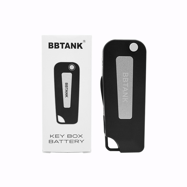 100% BBtank Key Box Battery Automatic 350mAh Battery 3.7V Vape Pen Cartridge Battery Build-in USB Charger For 510 Glass Vape Cartridges