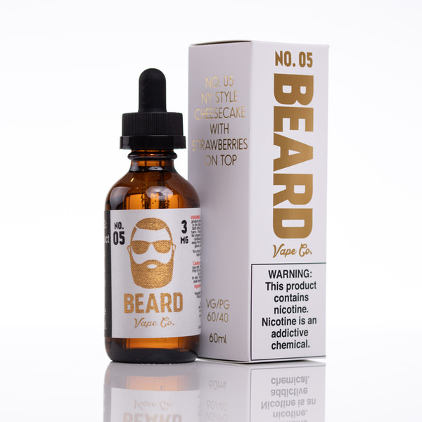 Original Beard No. 05 E Liquid 60ml e cigarette E Liquid Flavors Vape Juice Nicotine in 3mg