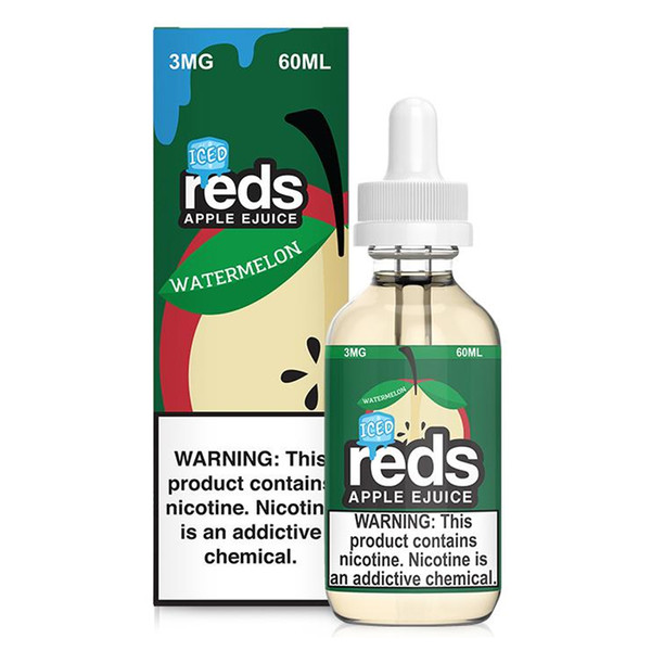 Original Vape Juice 7 Daze Reds ICED Watermelon Apple E Liquid 60ml ecigarette vape liquid juice Nicotine in 3mg e juice