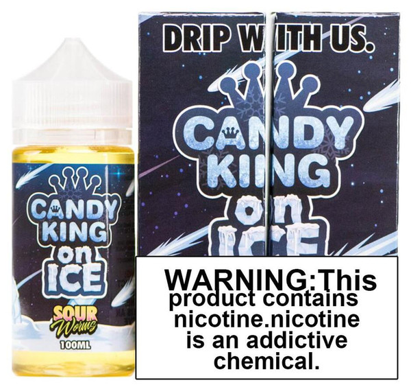 Authentic Vape Juice Candy King On Ice Sour Worms E Liquid 100ml e cigarettes vape E Liquid Juice in 3mg