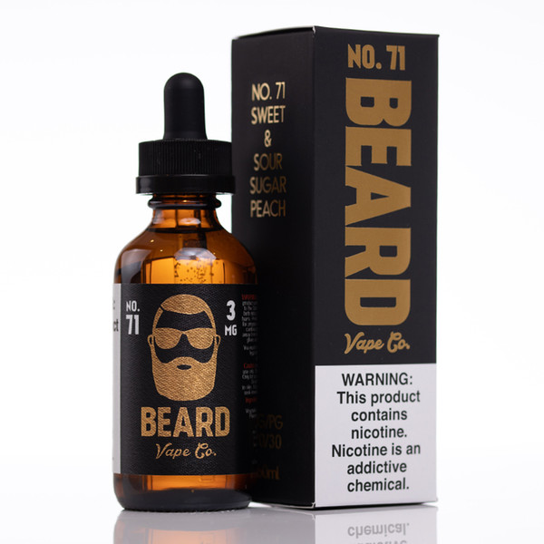 Original Vape Juice Beard No.71 E Liquid Vape Juice E Cigarette E Liquid Flavors 60ml in 3mg