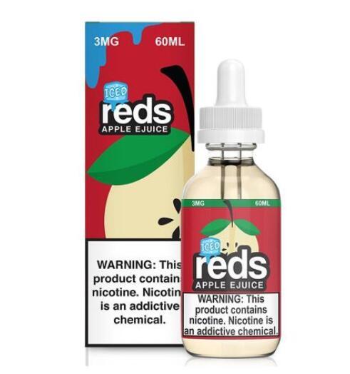 Authentic 7 Daze Reds ICED Apple E Liquid 60ml Vape Juice E Liquid Vaporizer Juice