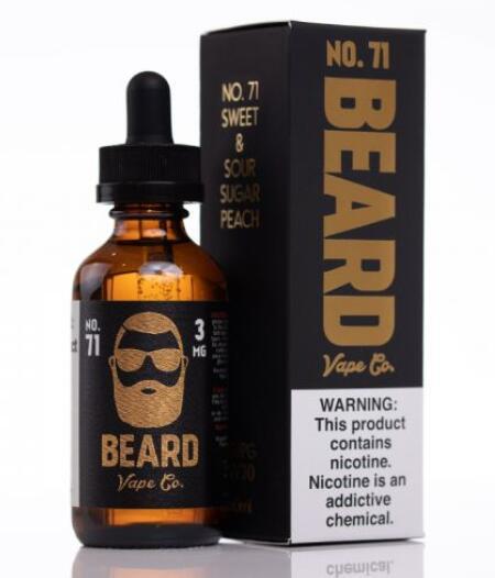 Original Beard No.71 E Liquid Vape Juice 60ml ecigarette E Liquid Flavors Nicotine in 6mg e juice