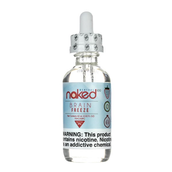 Original Naked 100 Menthol Brain Freeze E-Liquid 60ml Vape Juice ecigarette E Liquid Vaporizer Juice in 3mg