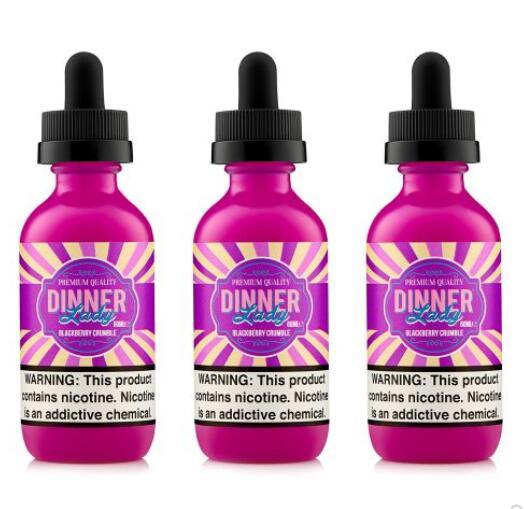 Original Dinner Lady Blackberry Crumble E liquid 60ml Vape Juice E-liquid Vaporizer Juice Nicotine IN 3MG 6MG