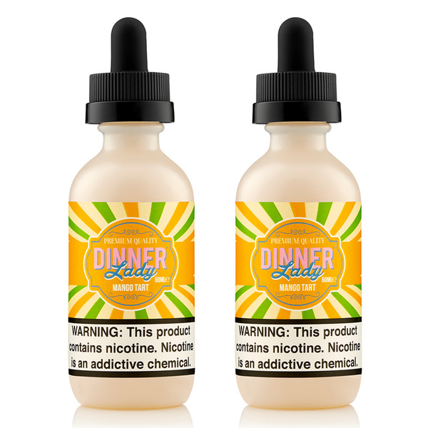 Original Dinner Lady Mango Tart E-liquid 60ml Vape Juice E Liquid ecigarette Vaporizer vape liquid juice 3mg 6mg