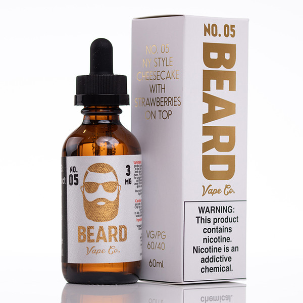 Original Beard No.05 E Liquid Vape Juice E Cigarette E Liquid Flavors 60ml Nicotine in 3mg 6mg