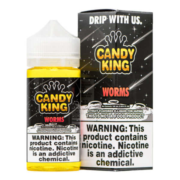 Original Candy king Worms E-liquid 100ml Vape Juice E Cigarette E Liquid Flavors Nicotine in 3mg