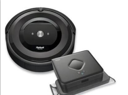 Official Black Robot Roomba e5 Vacuuming Robot Braava 380t Mopping Robot Bundle Outlet Online