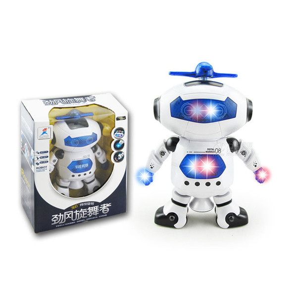 Space Dancer Humanoid Robot Toy With Light Children Pet Brinquedos Electronics Jouets Electronique for Boy Kid wholesale