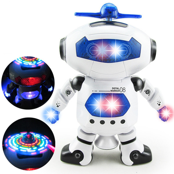 Space Dancer Humanoid Robot Toy With Light Children Pet Brinquedos Electronics Jouets Electronique for Boy Kid